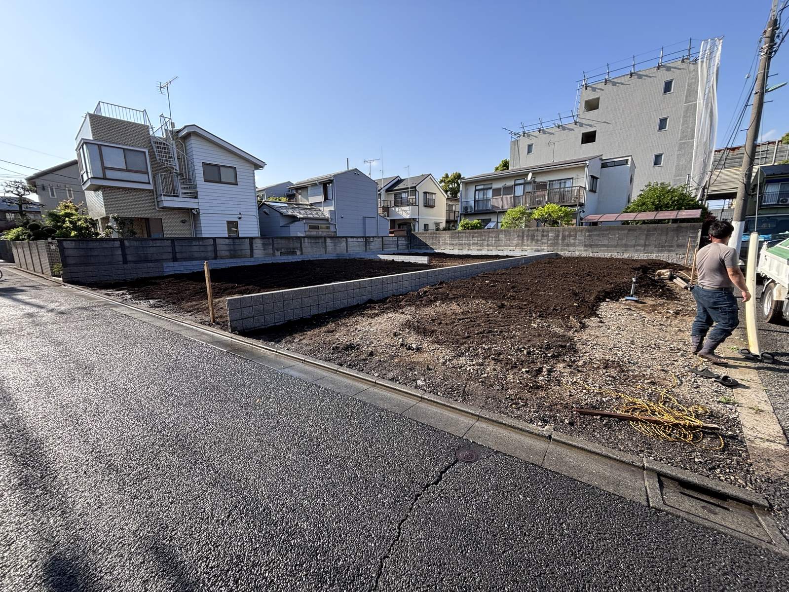 宅地造成の現場